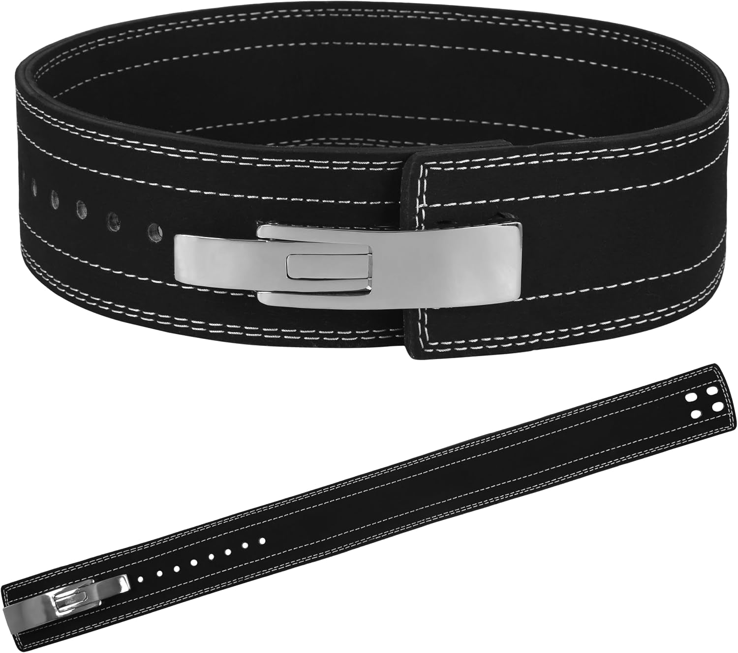 Powerlifting Belts Lever Belt for Men and Women 10Mm IPF Thick Leather Weight Lifting Belt Ideal for Gym Belts Training Weightlifting and Bodybuilding Squats and Deadlifts