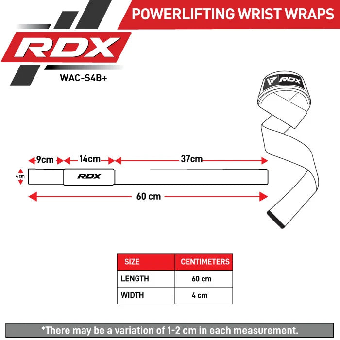 RDX S4 Weightlifting Wrist Straps